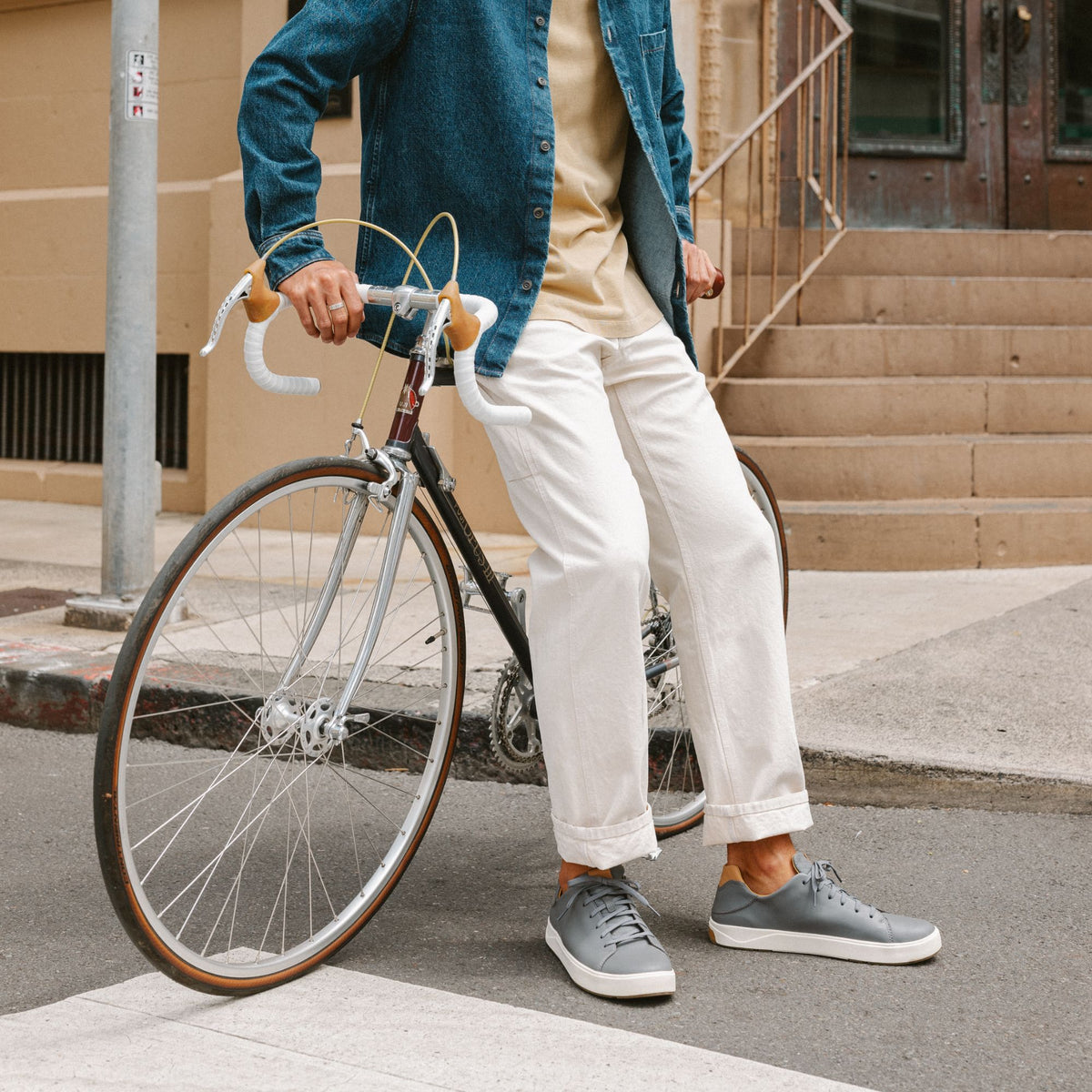 OluKai Lae‘ahi Lī ‘Ili Men's Leather Sneakers - Men