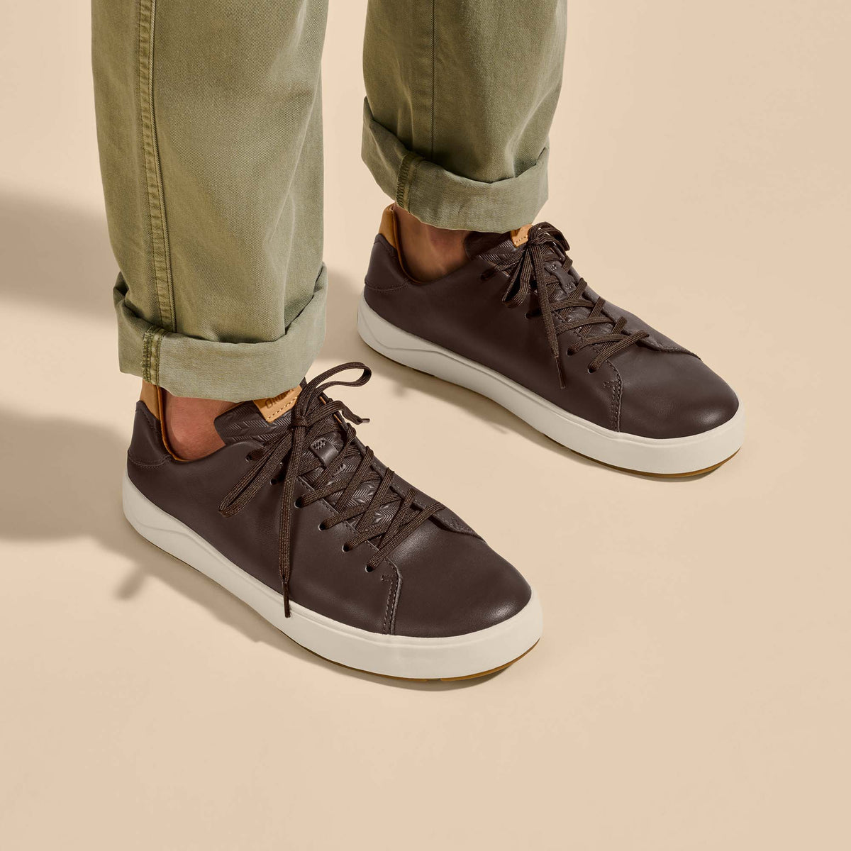 OluKai Lae‘ahi Lī ‘Ili Men's Leather Sneakers - Men
