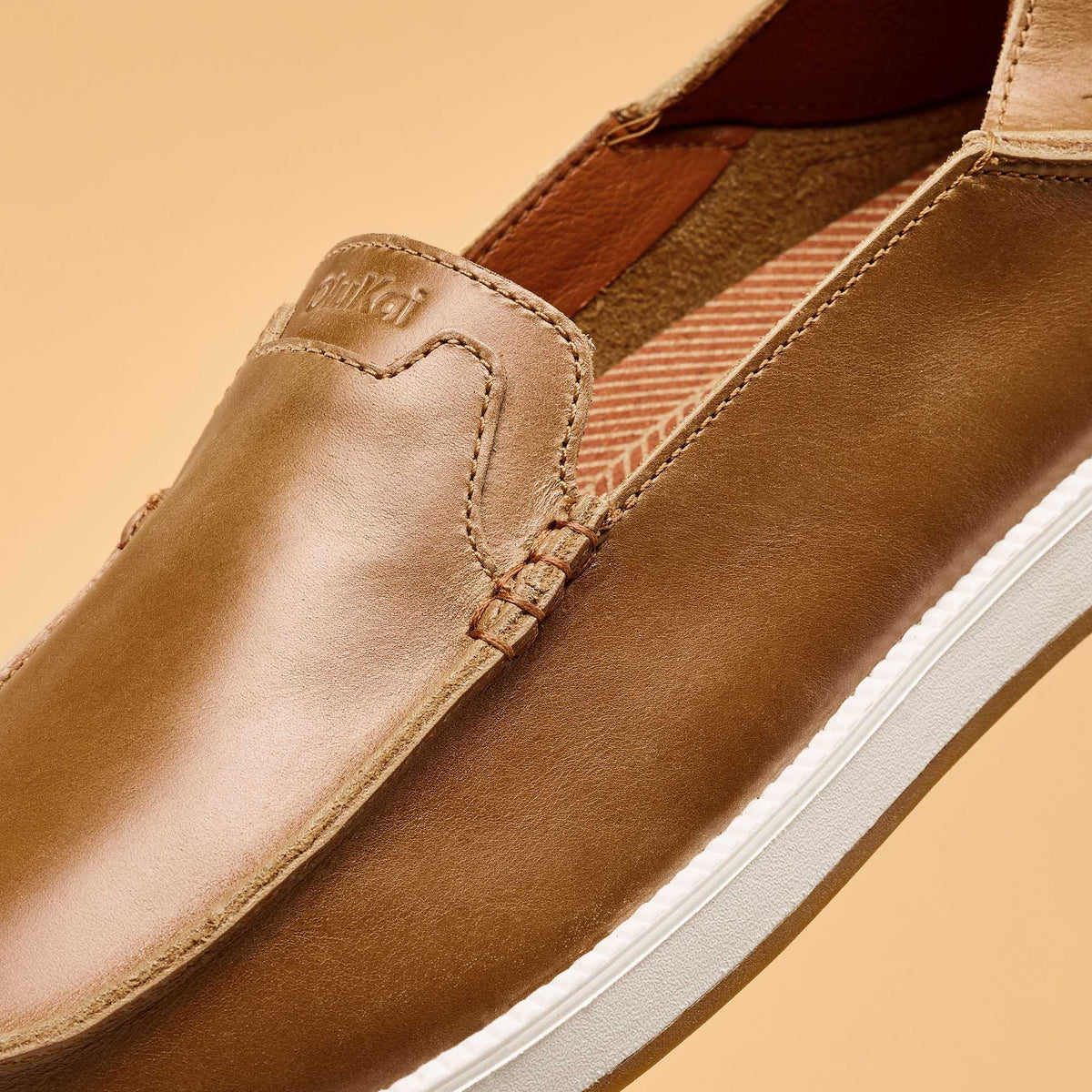 OluKai Kākaha Nia Men‘s Leather Slip-On Shoes - Men