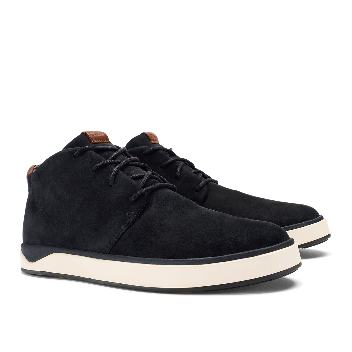 OluKai Papakū 'Ili Men’s Waterproof Leather Boots- Black - Men