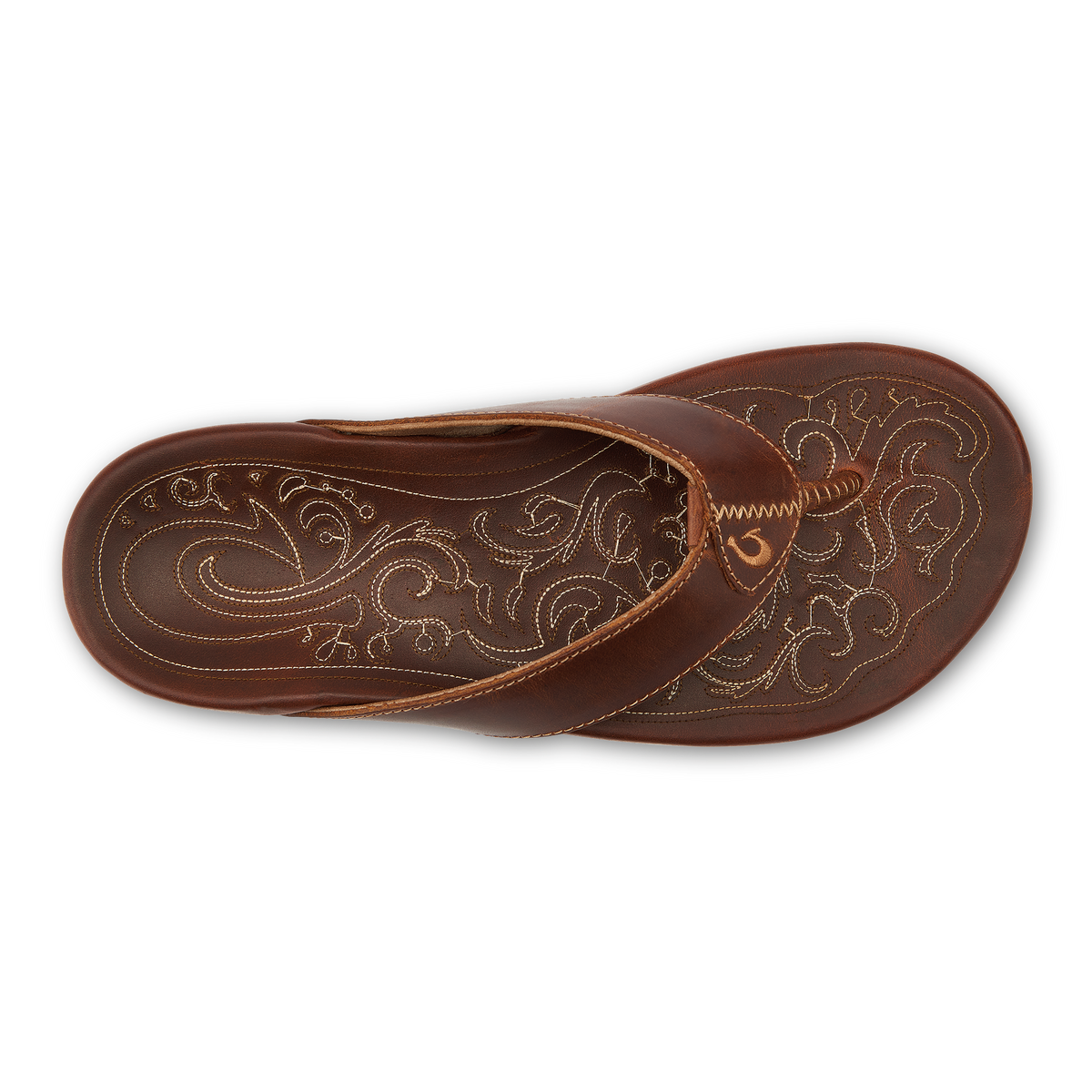 OluKai Mekila Men's Full-Grain Leather Beach Sandals - Men