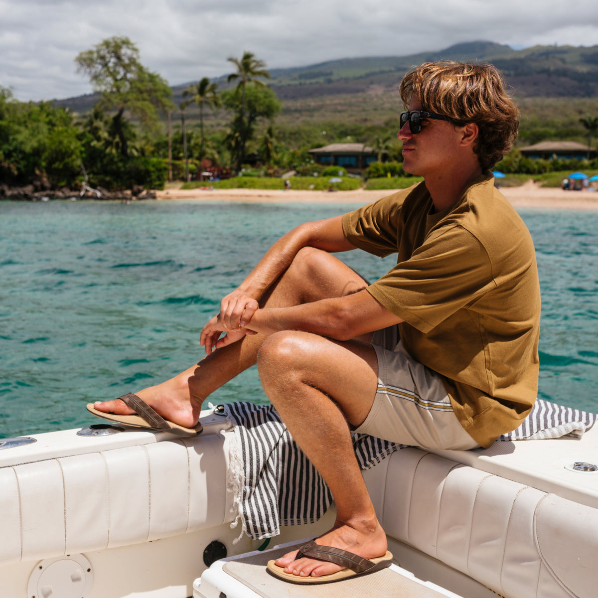 OluKai Tuahine Palm - Men|New Arrivals