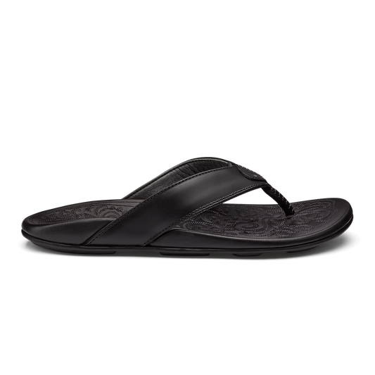 OluKai Mekila Men's Full-Grain Leather Beach Sandals - Men