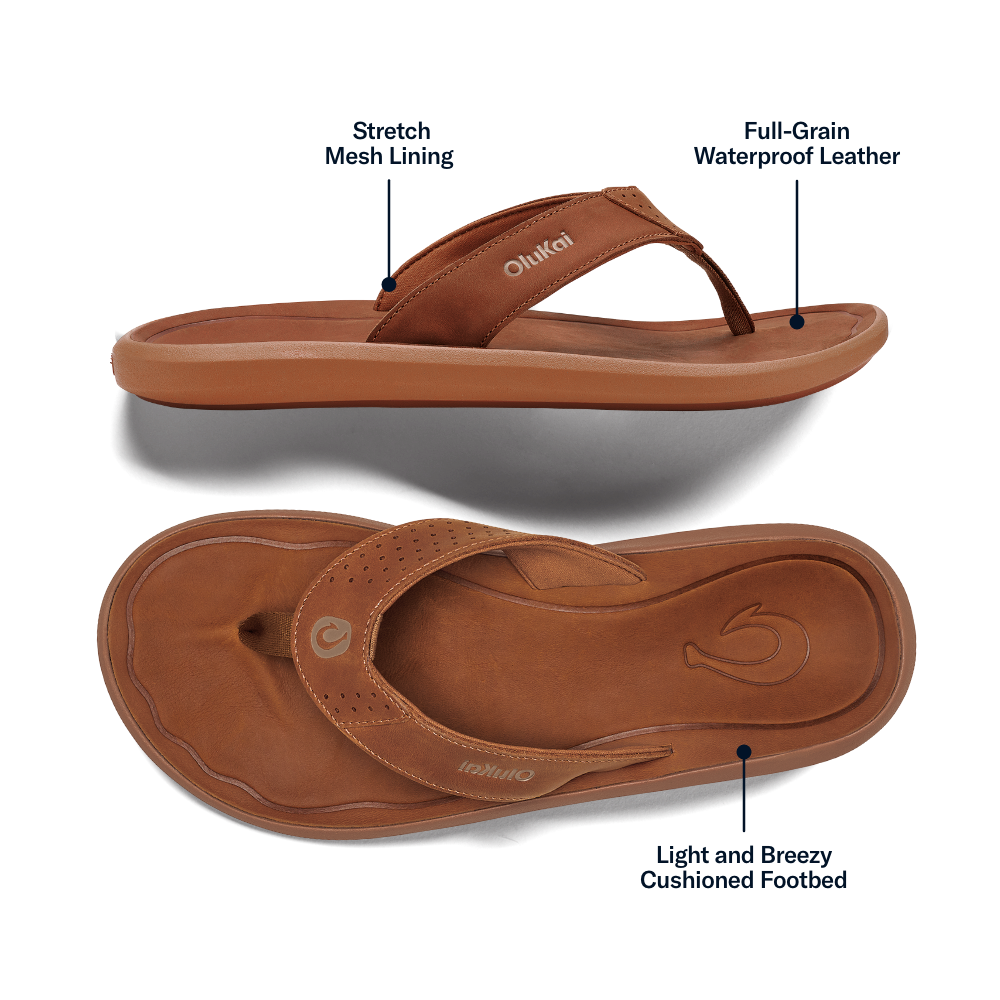 OluKai Pili Men’s Waterproof Leather Sandals - Men
