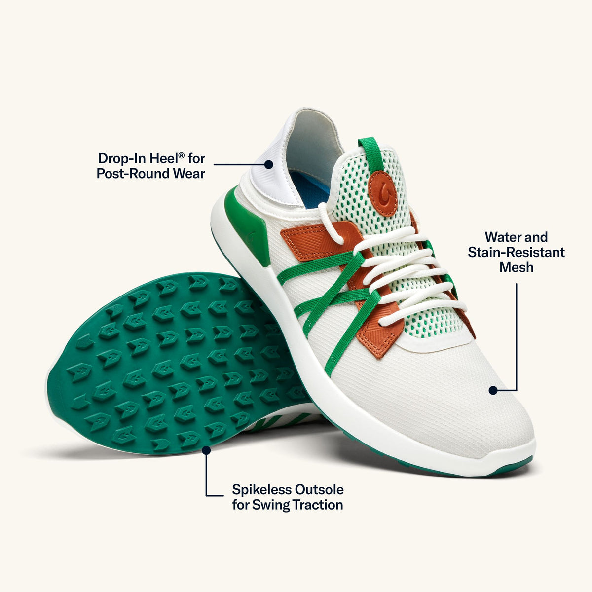 OluKai Manele Men’s Breathable Golf Shoes - Men