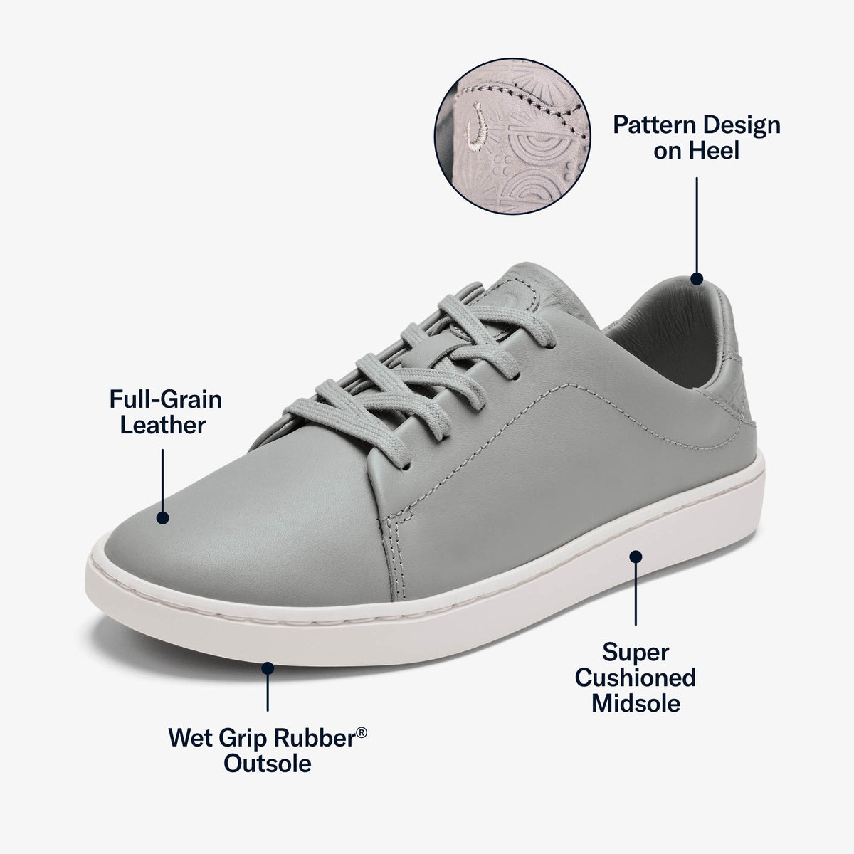 OluKai Pehuea Lī ‘Ili Women's Leather Sneakers - Women
