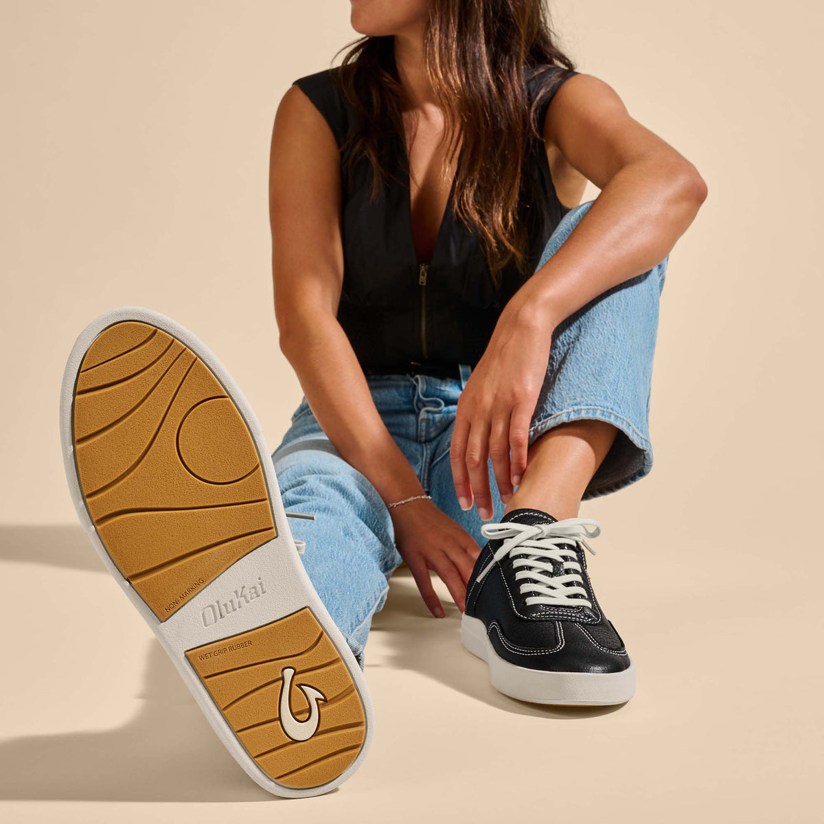 OluKai Hā‘upu Women’s Leather Sneakers - Women