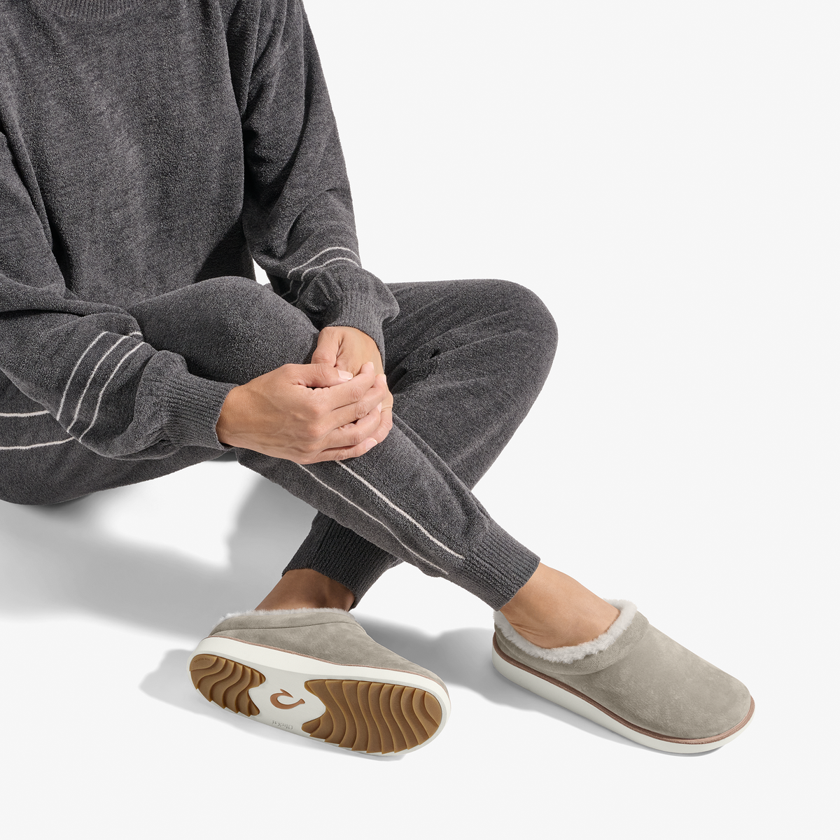 OluKai Mani-Taupe Grey / Golden Sand - Women