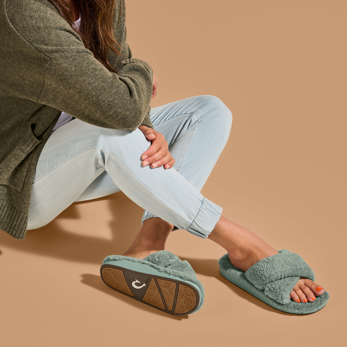 OluKai Hila Heu Women’s Slide Slipper Sandals - Women