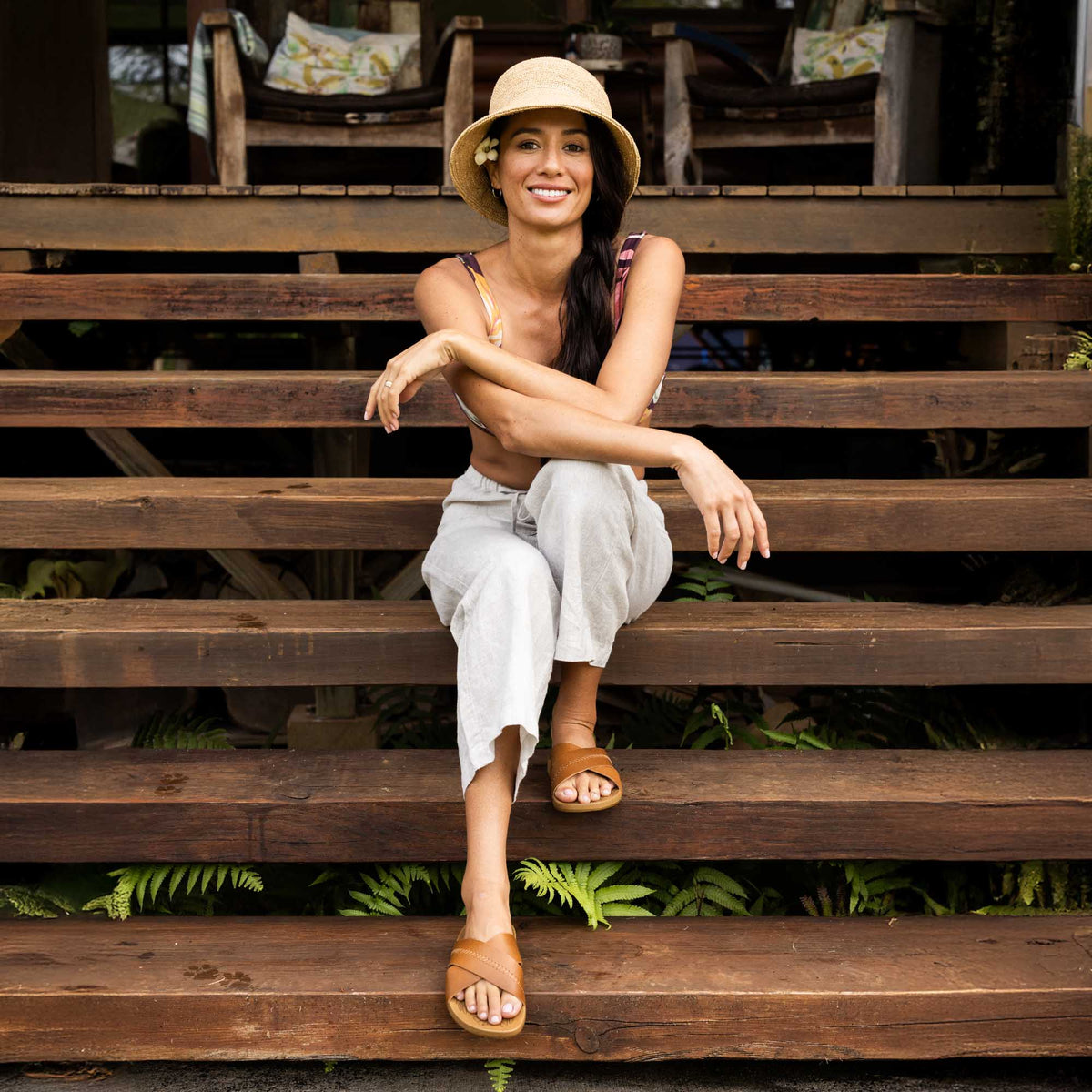 OluKai Kipe‘a ‘Olu Women‘s Slide Sandals - Women