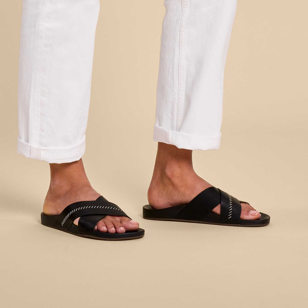OluKai Kipe‘a ‘Olu Women‘s Slide Sandals - Women